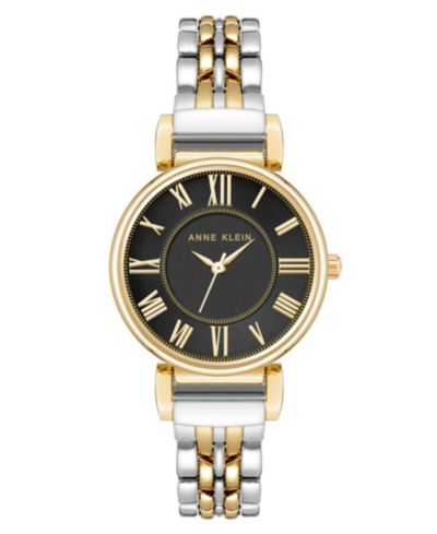 Anne Klein Женские кварцевые часы с двухцветным стальным браслетом, 30mm
