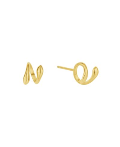 And Now this серьга-держатель для сережек с напылением 18K Gold