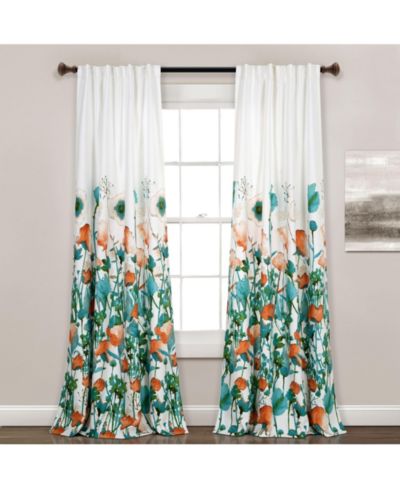Шторы Lush Decor Zuri Flora Light Filtering Window Curtain Panels