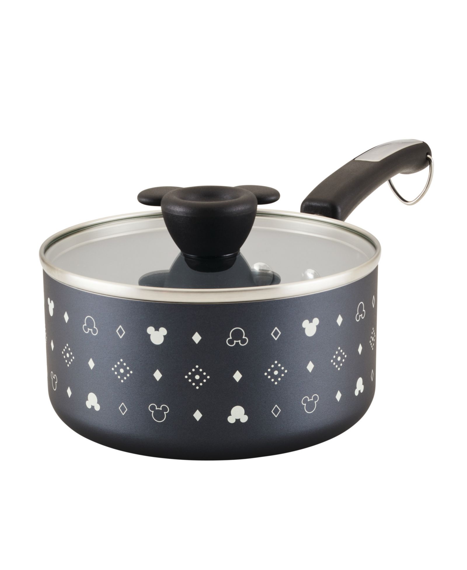 Керамическая кастрюля Farberware Disney Monochrome 2 Quart с крышкой, небритое покрытие