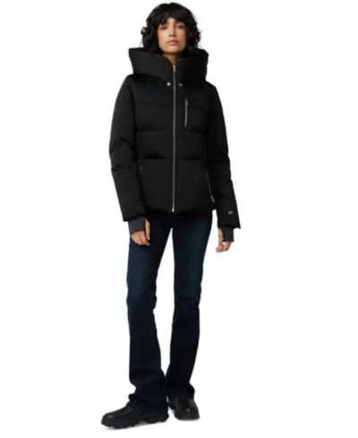 Женское утепленное пуховое пальто Soia & Kyo Hooded Zip-Front Down Puffer