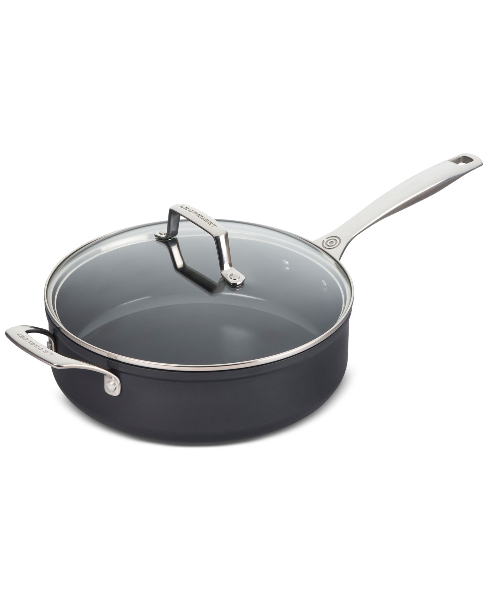 Le Creuset Essential Nonstick Ceramic 4.25-Qt. Sauté Pan with Glass Lid