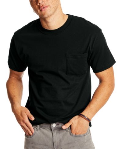 Футболка Hanes Beefy-T Unisex с карманом, 2 шт.