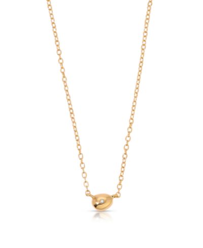 ETTIKA Polished Dainty Pebble Pendant Necklace