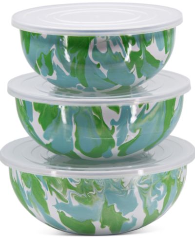 Набор мисок Golden Rabbit Modern Monet с крышками, 3 шт