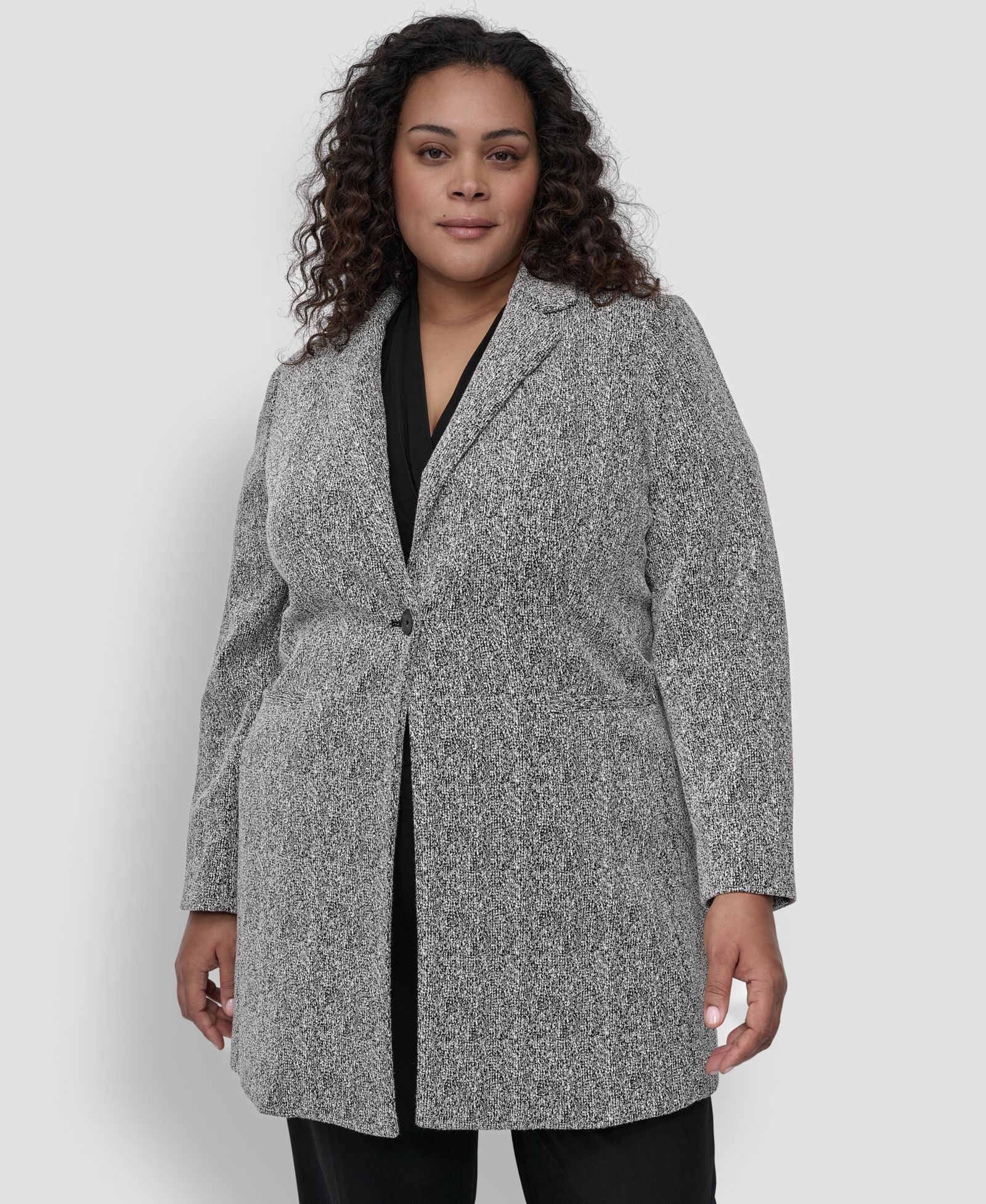 DKNY женское пальто Double D Topper Plus Size