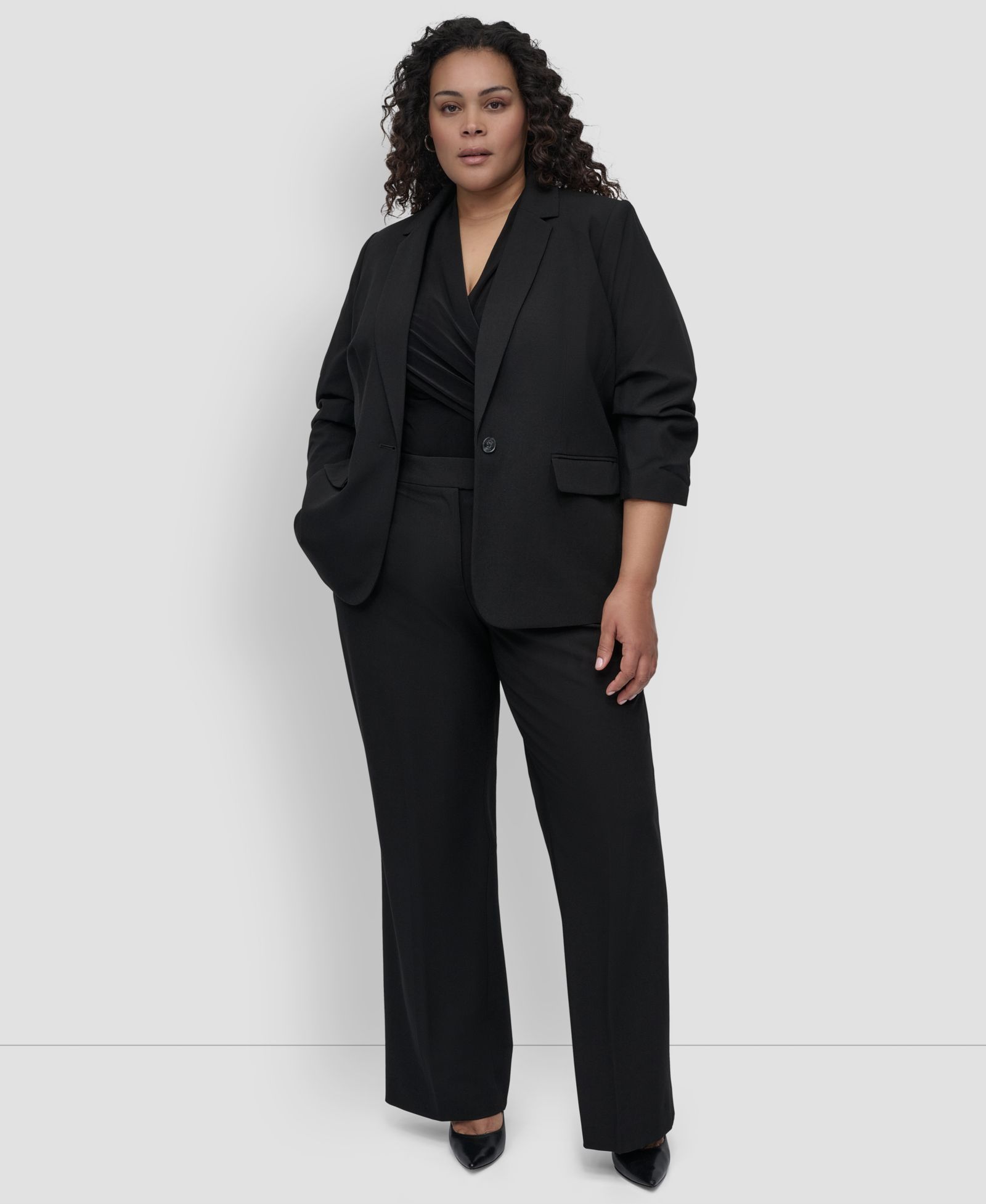 Куртка DKNY Madison Plus Size 3/4-Sleeve