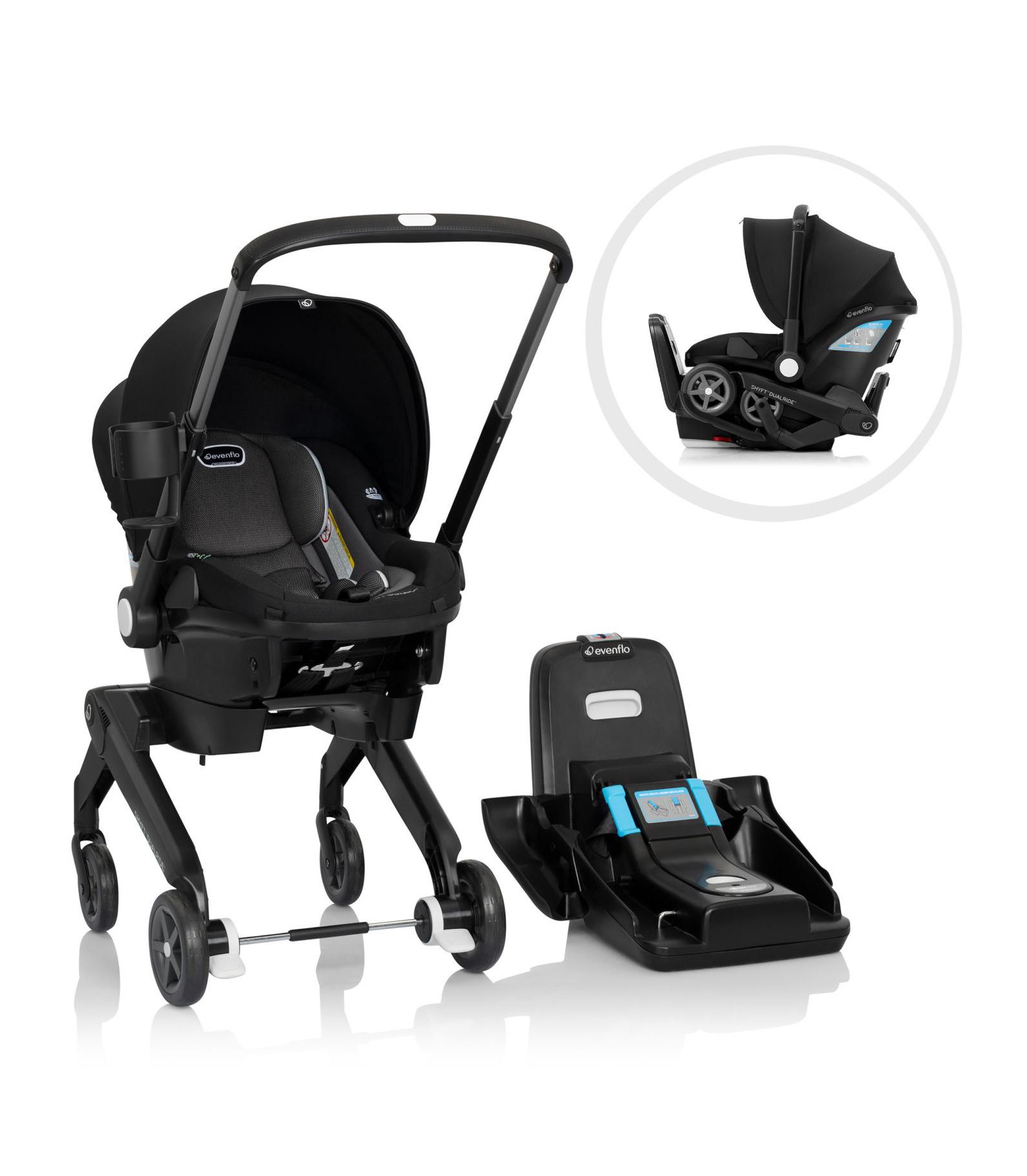 Evenflo Shyft Dualride Infant Car Seat and Stroller Combo