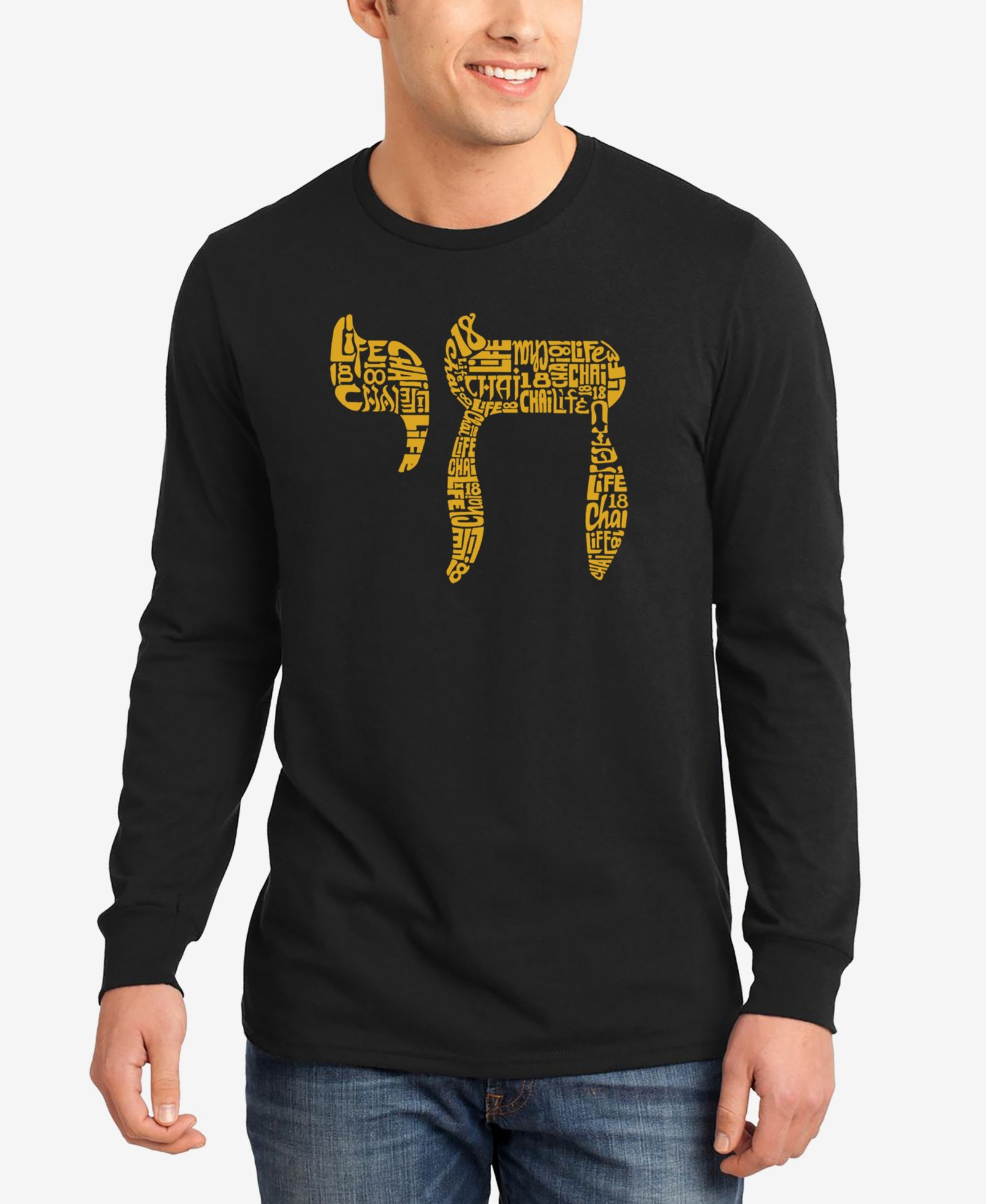 LA Pop Art Chai - Men's Word Art Long Sleeve T-Shirt