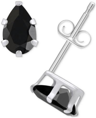 Macy's Серьги-гвоздики с ониксом и золотом 14k