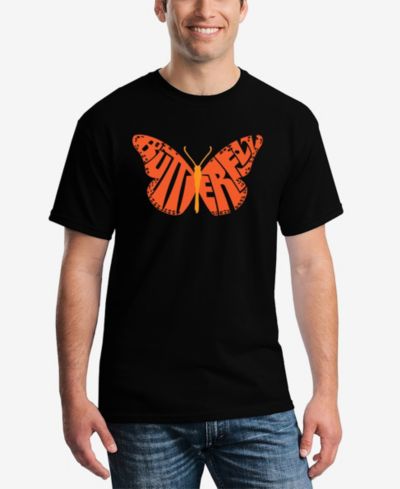 Мужская футболка LA Pop Art Butterfly с текстовым принтом