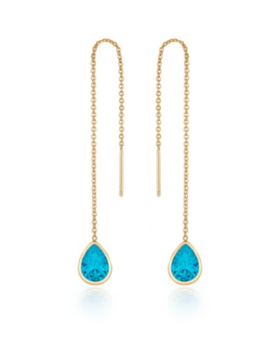 ETTIKA Серьги-подвески Barely 18k Crystal