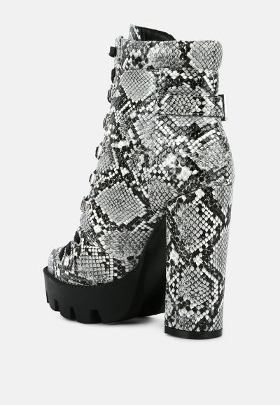 Women's Palmetto Snake Skin Ankle Boots