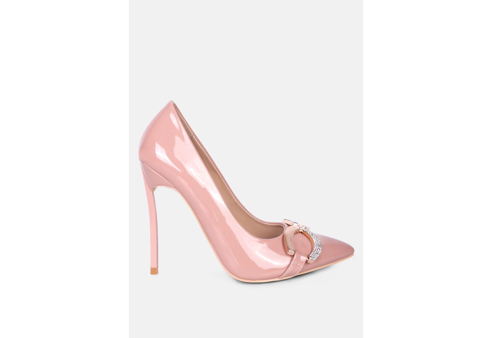 COCKTAIL Womens Buckle Embellished Stiletto Pump Shoes
