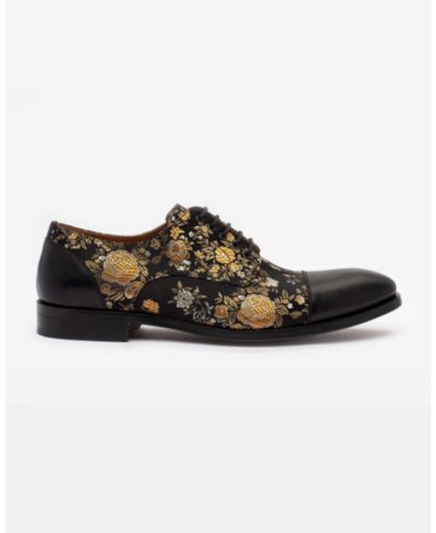 Taft Men's Jack Handcrafted Leather, Velvet and Wool Dress Shoes