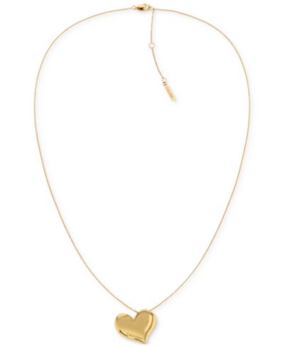 Подвеска-кулон Calvin Klein Stainless Steel Logo Heart, 22" + 2" extender