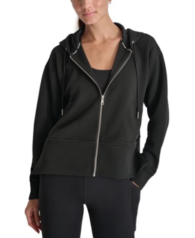 DKNY Женский худи Tech Ottoman с полной молнией