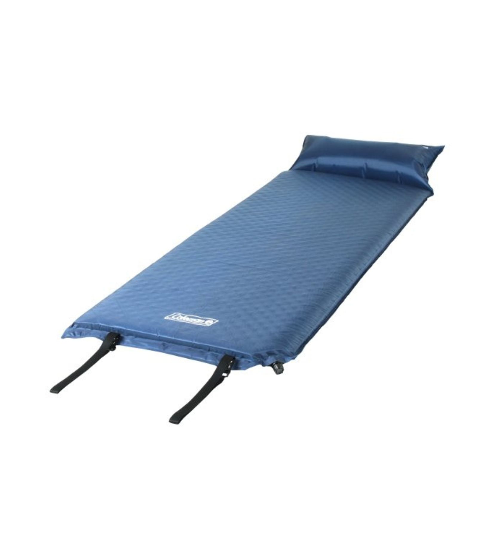 Coleman Self-Inflating Sleeping Camp Pad with Pillow, 76" x 25", Blue