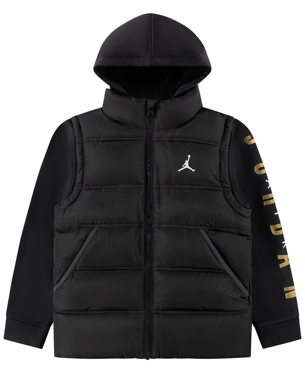Jordan Boys' 8-20 Layered-Look Hooded Jacket