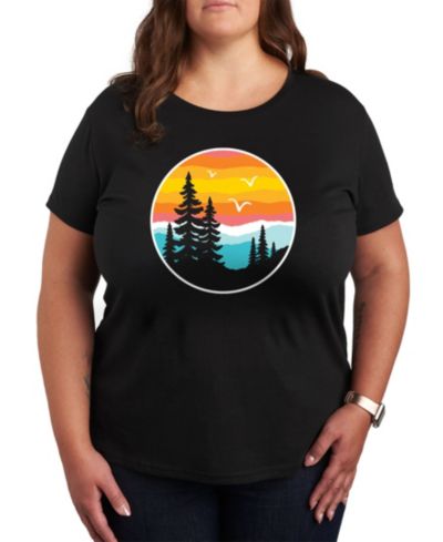 Hybrid Apparel Trendy Plus Size Nature Graphic T-Shirt
