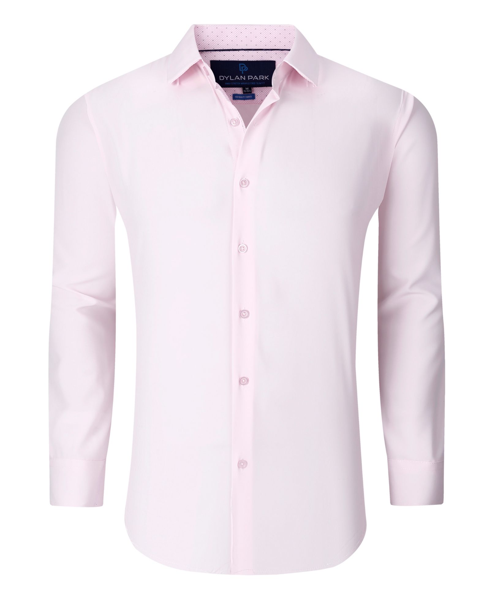 Dylan Park Men's Geometric Performance Stretch Button Down Dress Shirt