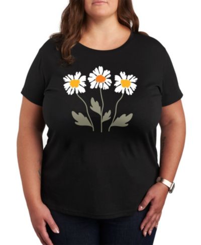 Hybrid Apparel Футболка с принтом Daisy, Plus Size