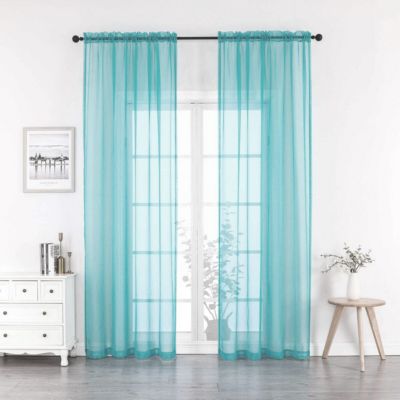 Комплект из 2 полупрозрачных тюлевых штор GoodGram Home, ультрароскошные