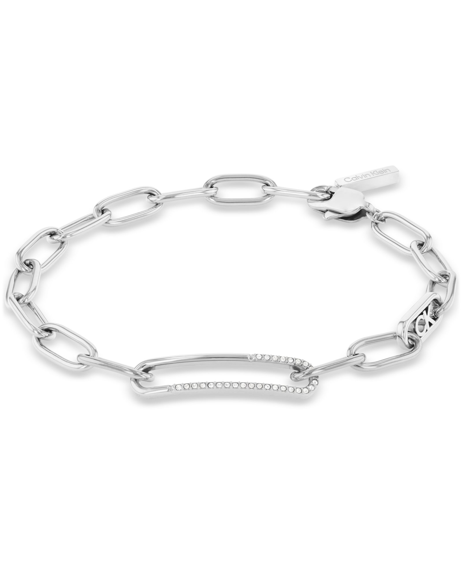 Браслет Calvin Klein из нержавеющей стали с Pavé и логотипом