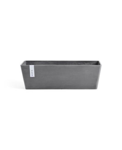ECOPOTS Modern Recycled Bruges Plastic Rectangular Flower Pot Planter