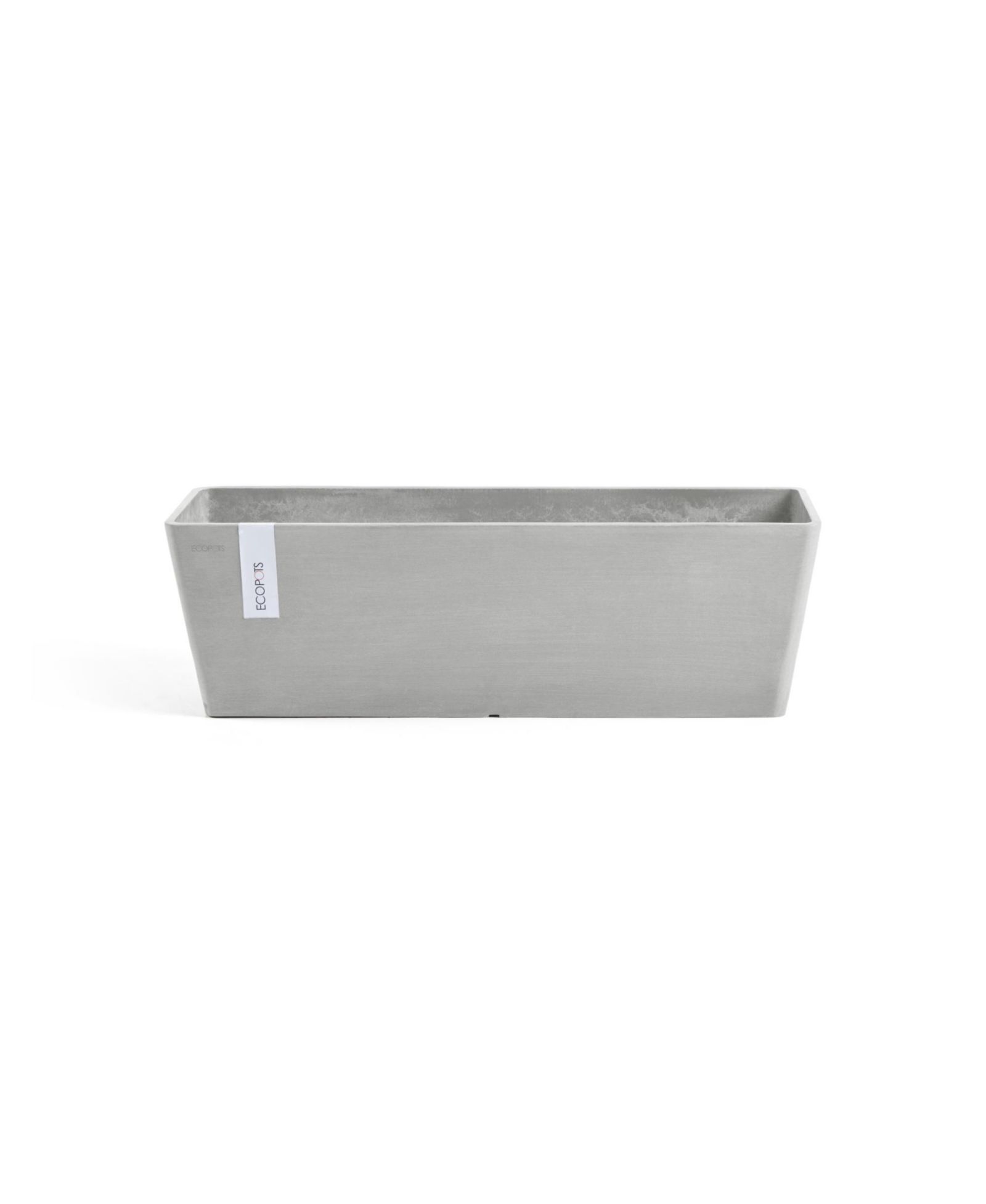 ECOPOTS Modern Recycled Bruges Plastic Rectangular Flower Pot Planter