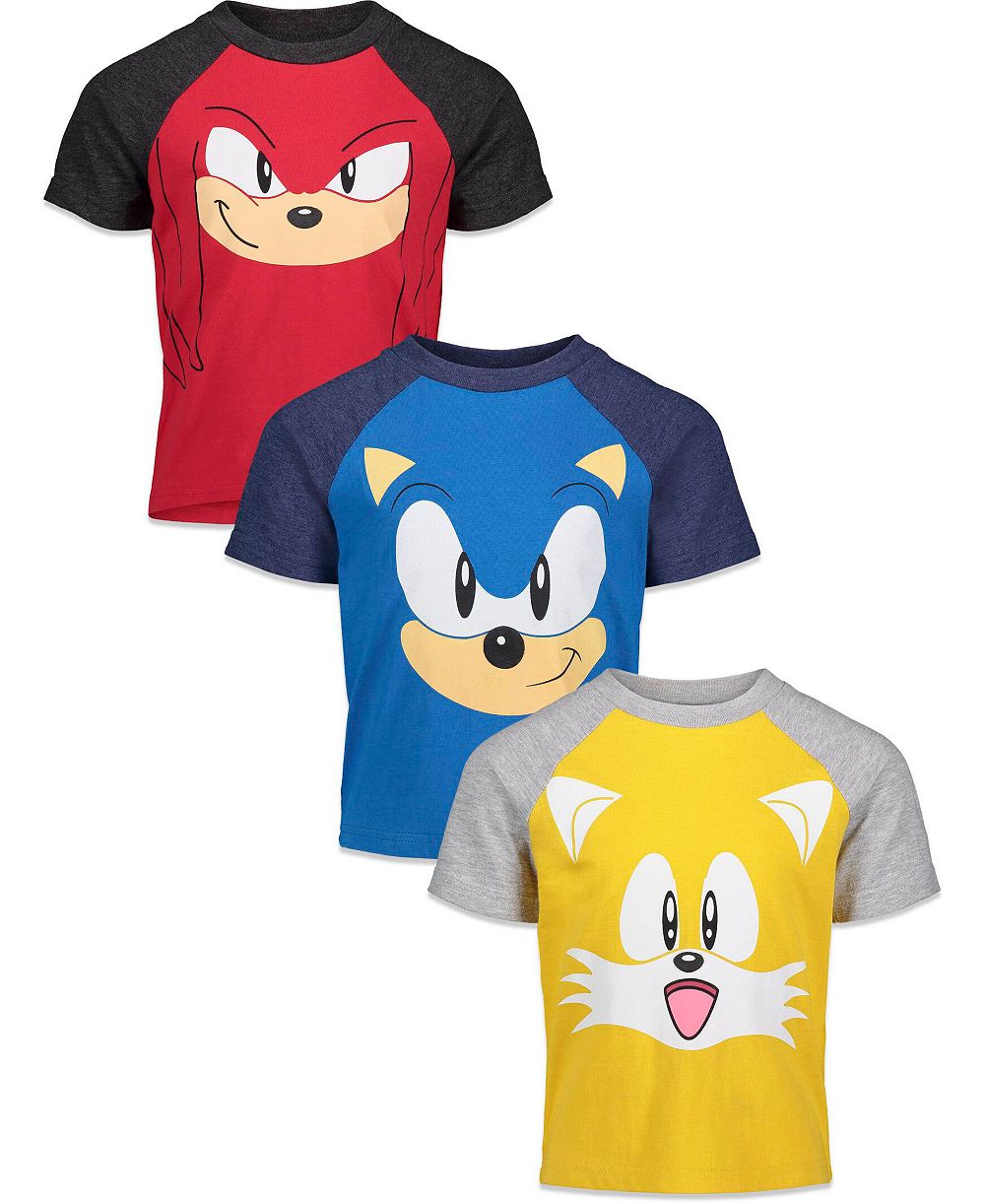 Sega Girl's (10-20) Sonic the Hedgehog 3 Pack T-Shirts