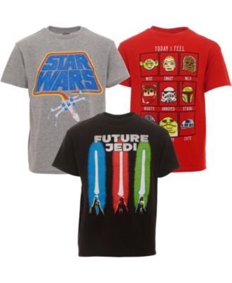 Star Wars Boys' 14-20 3-Pack Short Sleeve T-Shirts