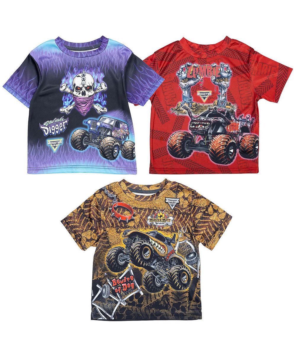 Monster Jam Набор из 3 футболок для мальчиков