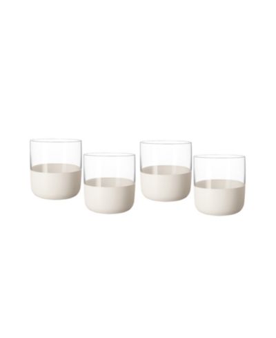 Villeroy & Boch Manufacture Rock Blanc Shot Glasses, Set of 4