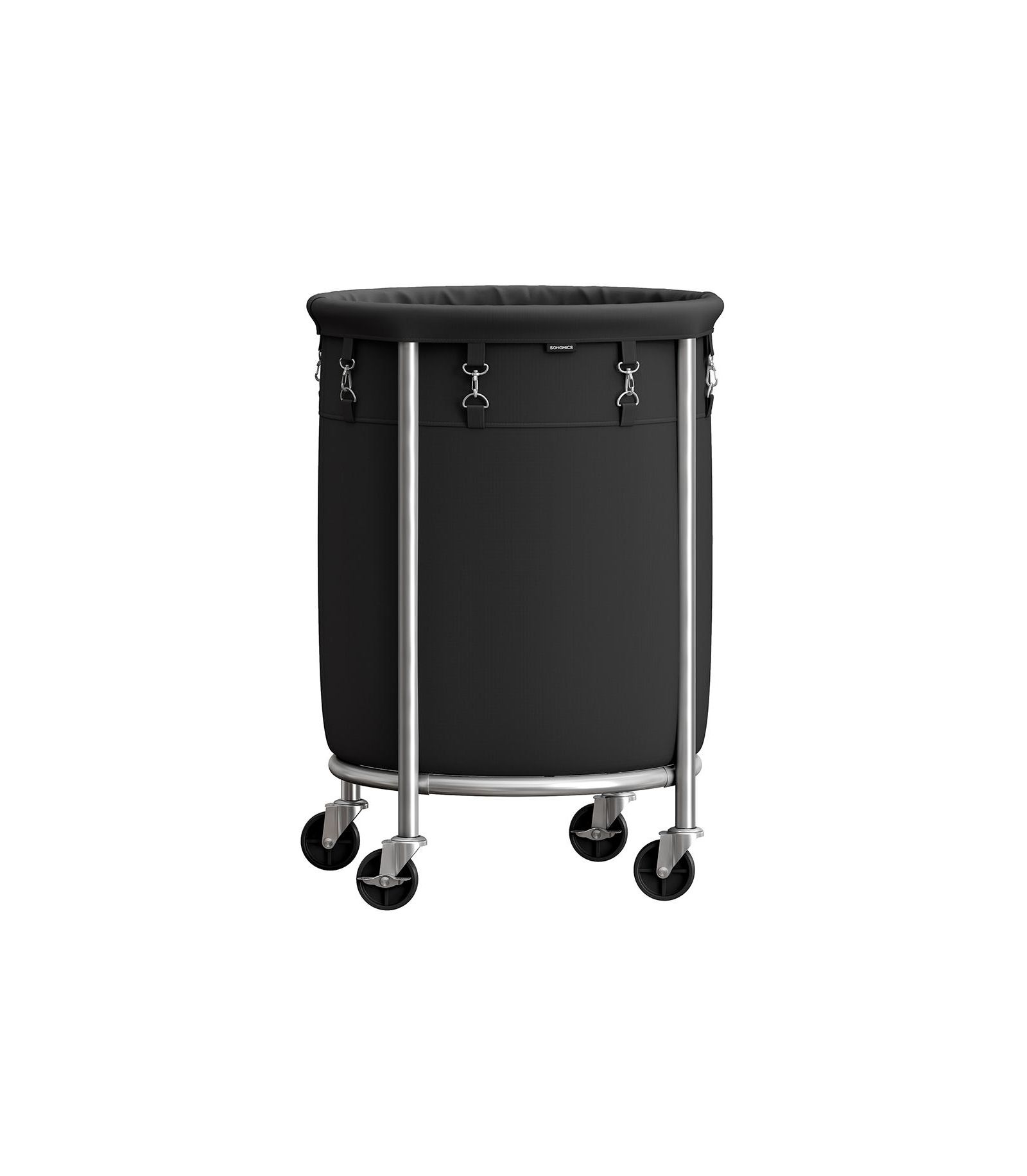 Rolling Laundry Basket with 2 Locking Wheels for Dirty Clothes Storage