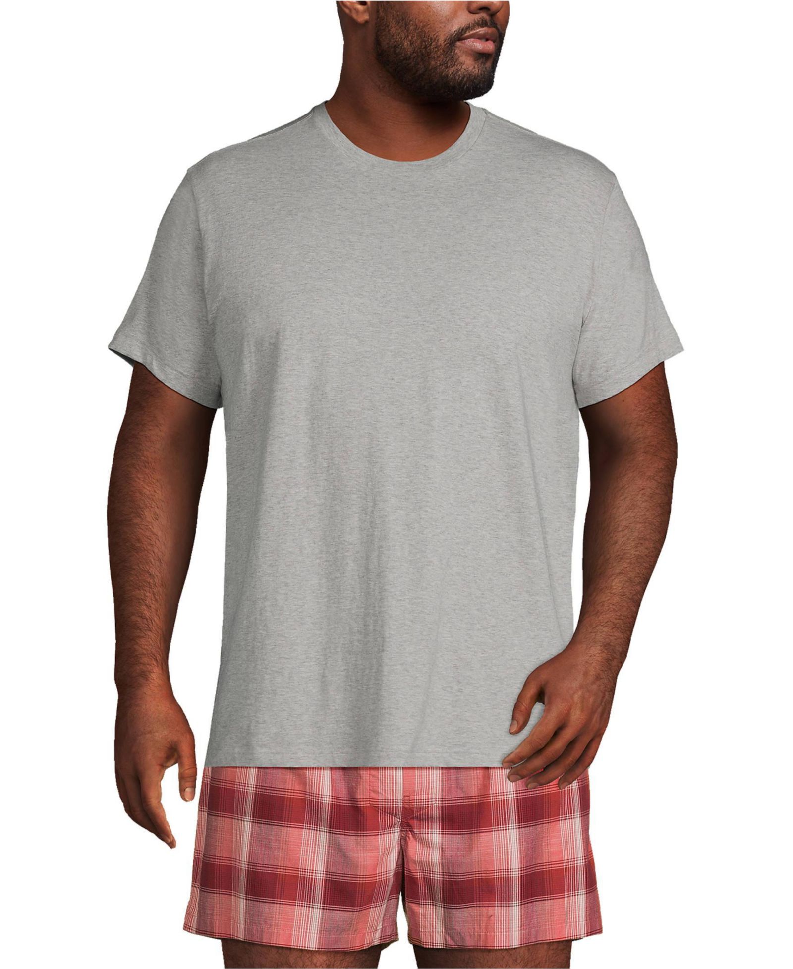 Lands' End Big & Tall Crewneck Undershirt 3 Pack