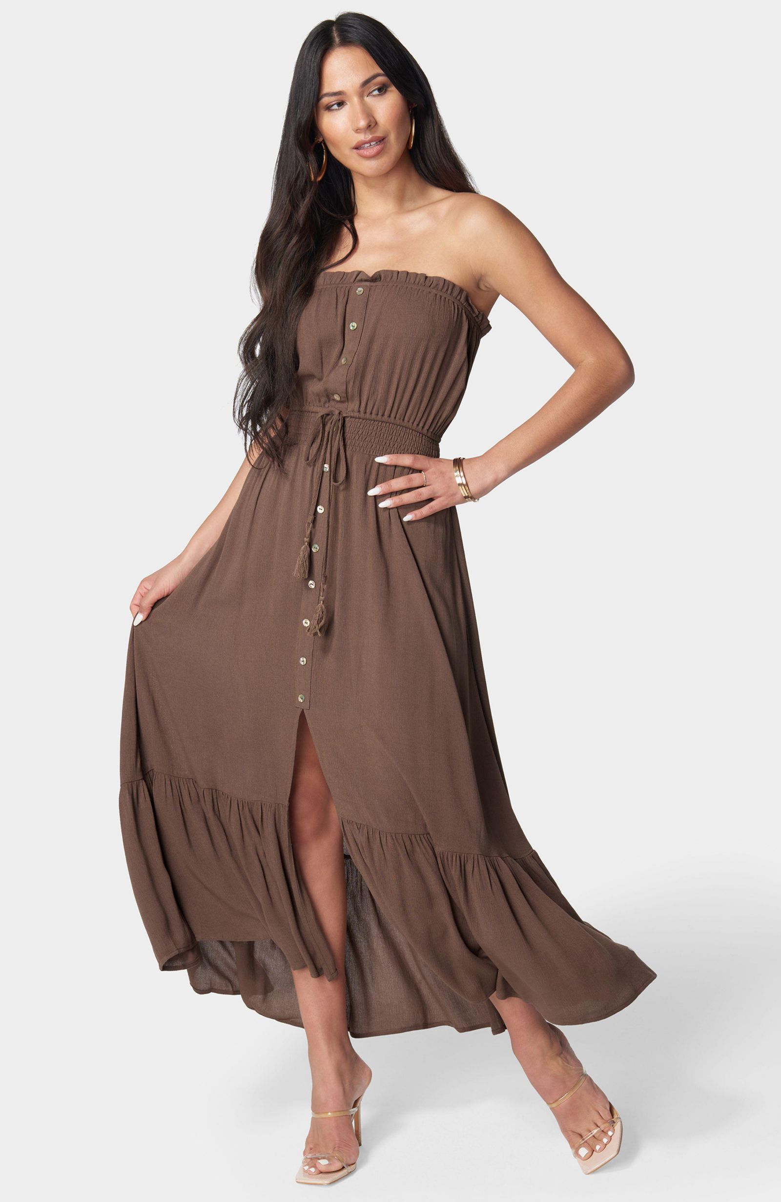 Женское платье Bebe Strapless Maxi