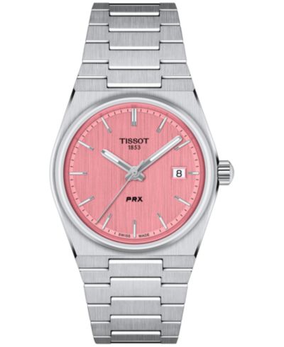 Tissot Женские швейцарские часы PRX из нержавеющей стали с браслетом, 35mm