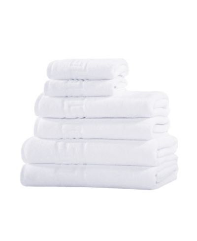 Ozan Premium Home набор полотенец для ванной Milos Greek Key 100% Turkish Cotton 6-Pc. Bath Towel Sets