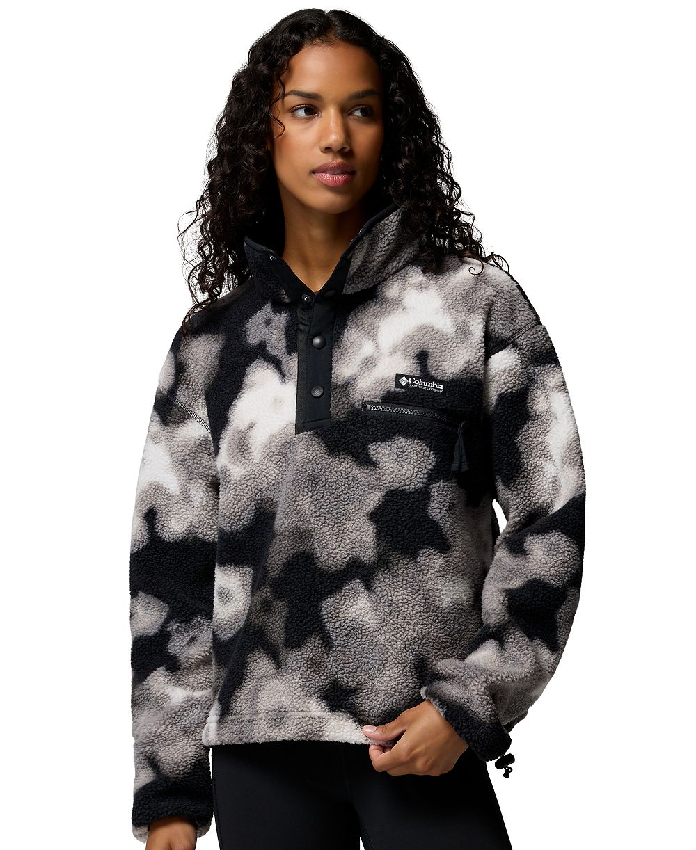 Женский флис Columbia Helvetia™ II Printed Cropped Half-Snap