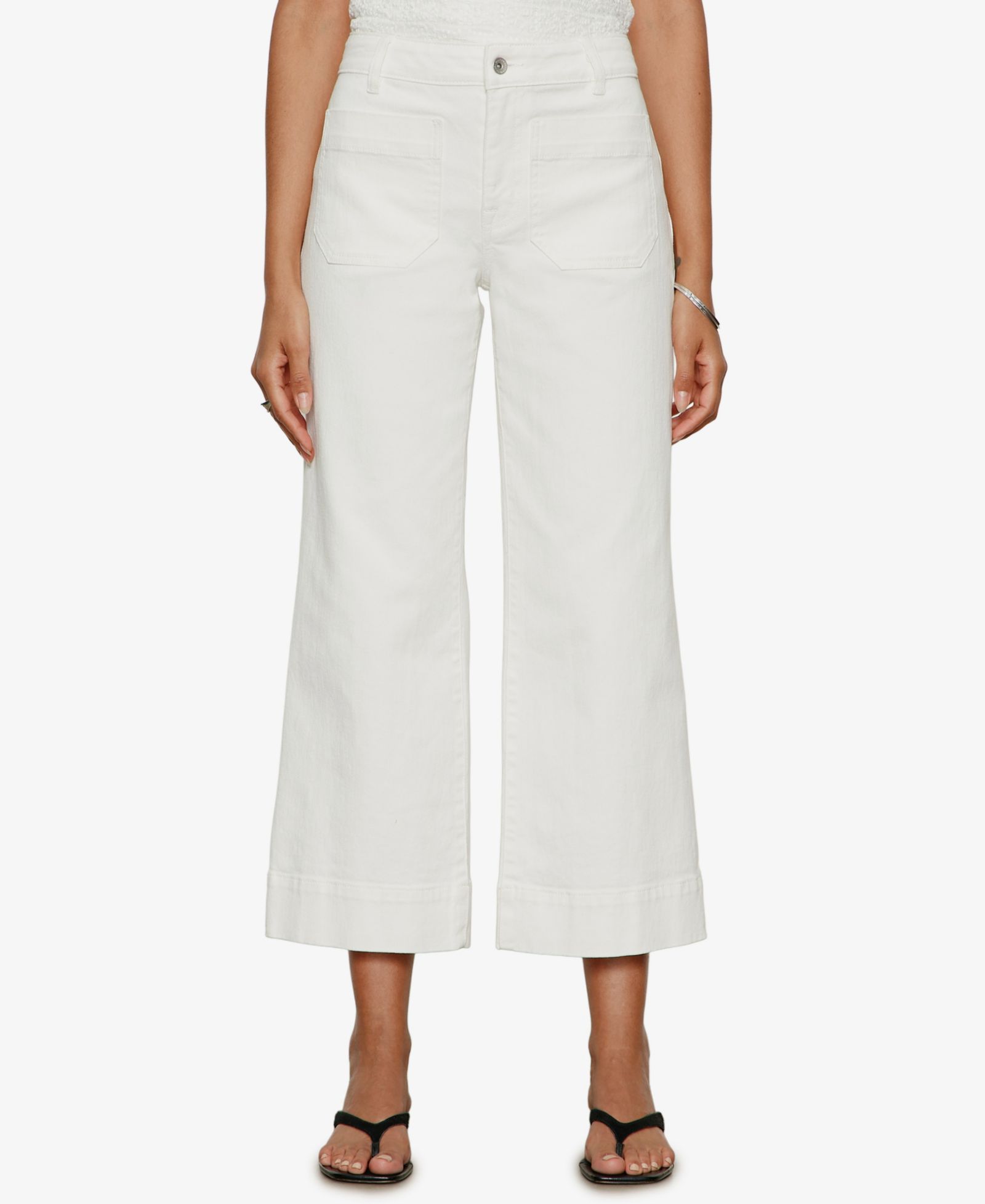 Женские джинсы Sanctuary The Marine Mid-Rise Cropped Wide-Leg