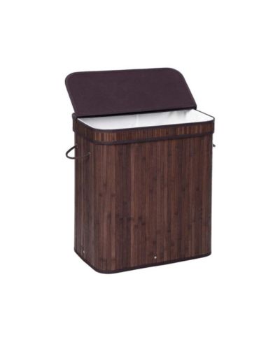 Slickblue Wicker Laundry Basket with Cotton Handles