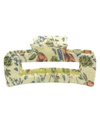 Large Rectangle Clip - Blue Floral