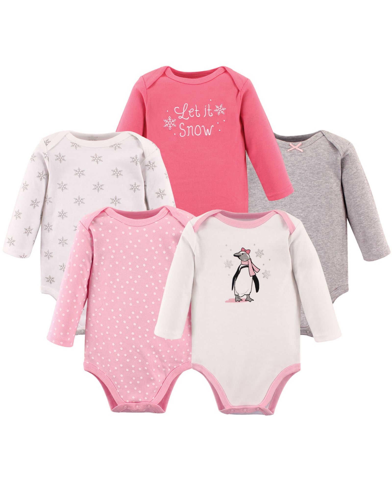Боди Hudson Baby для девочек из мягкого хлопка (5 шт)