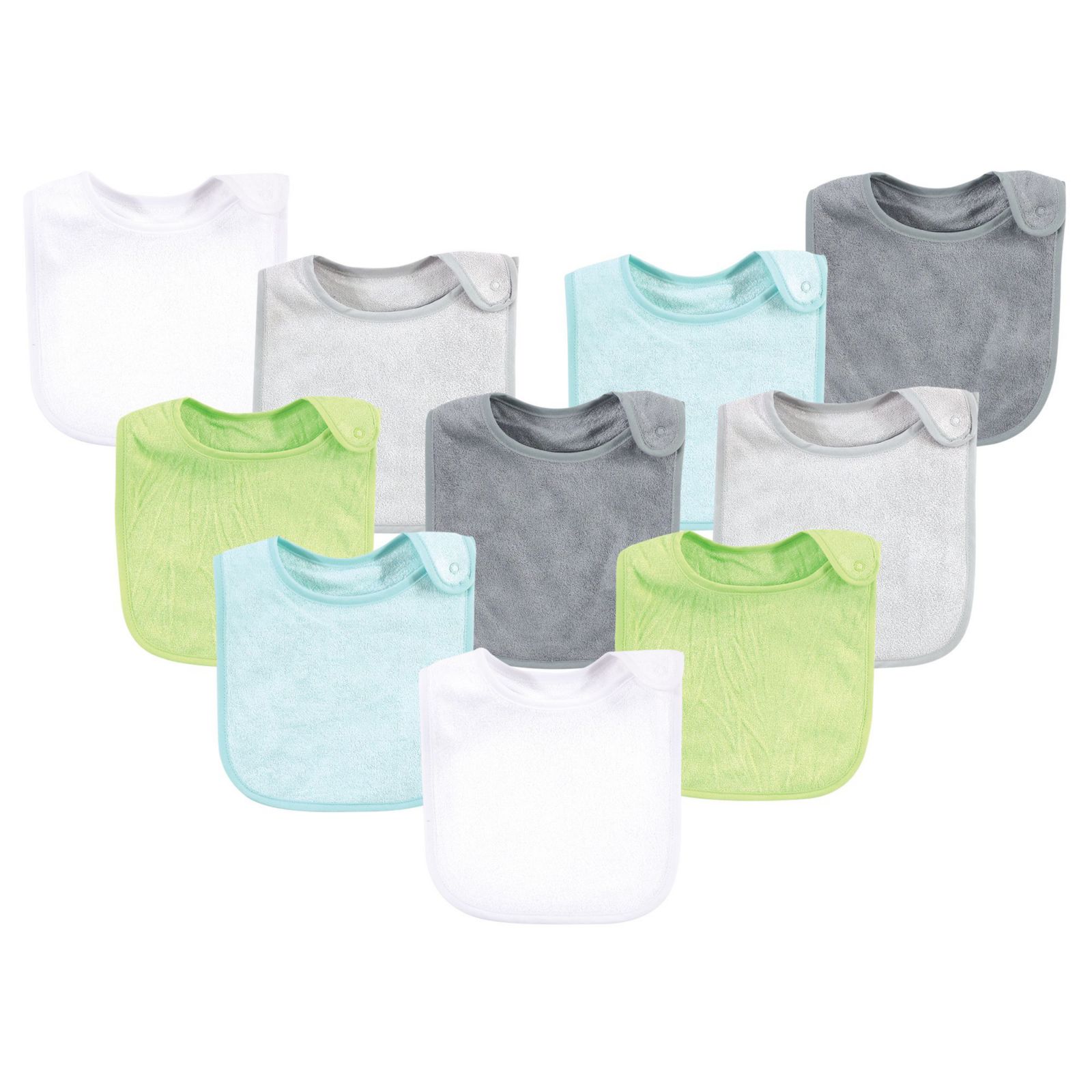 Hudson Baby Boys Ultra-Soft Bamboo Rayon Terry Bibs