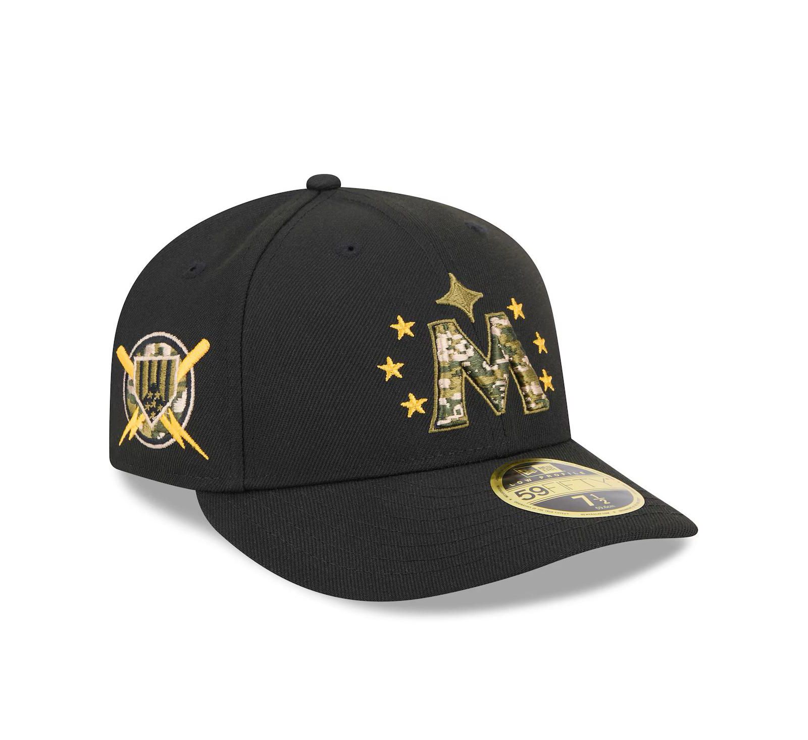 New Era Men's Black Minnesota Twins 2024 Armed Forces Day Low Profile 59FIFTY Fitted Hat