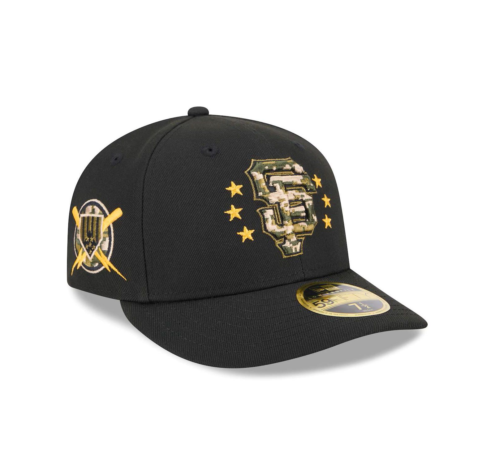 New Era Men's Black San Francisco Giants 2024 Armed Forces Day Low Profile 59FIFTY Fitted Hat