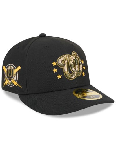 Мужская кепка New Era Washington Nationals 2024 Armed Forces Day Low Profile 59FIFTY Fitted, черная