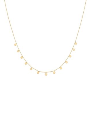 Sterling Silver 18k Gold Plated Katy Necklace Charm Dainty Trendy