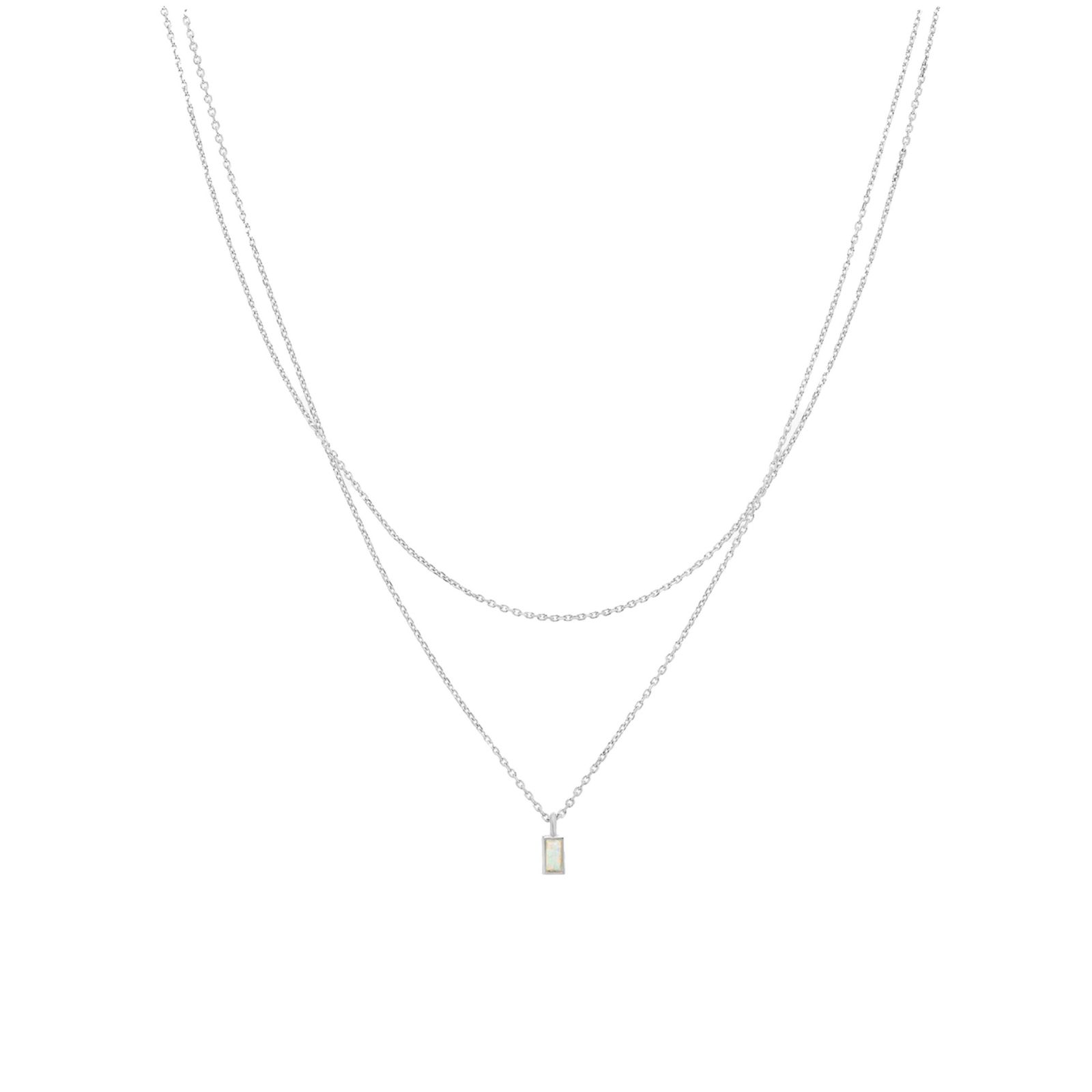 Многослойное ожерелье Elayna из стерлингового серебра с напылением 18k Gold